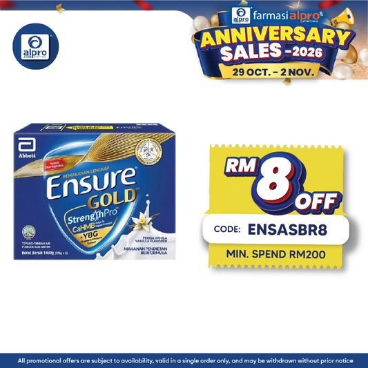 Abbott Ensure Gold Vanilla YBG (Yeast Beta Glucan) 1.48kg | Complete And Balanced Nutrition