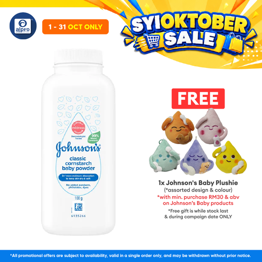 Johnsons Classic Corn Starch Baby Powder 100g