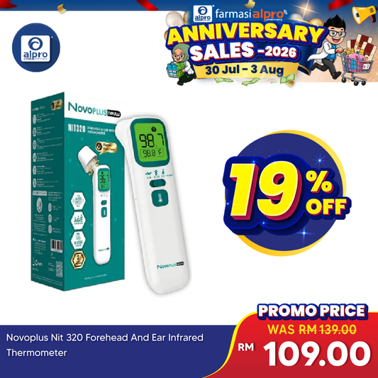 Novoplus NIT 320 Forehead and Ear Infrared Thermometer | 3 Years Warranty Novoplus