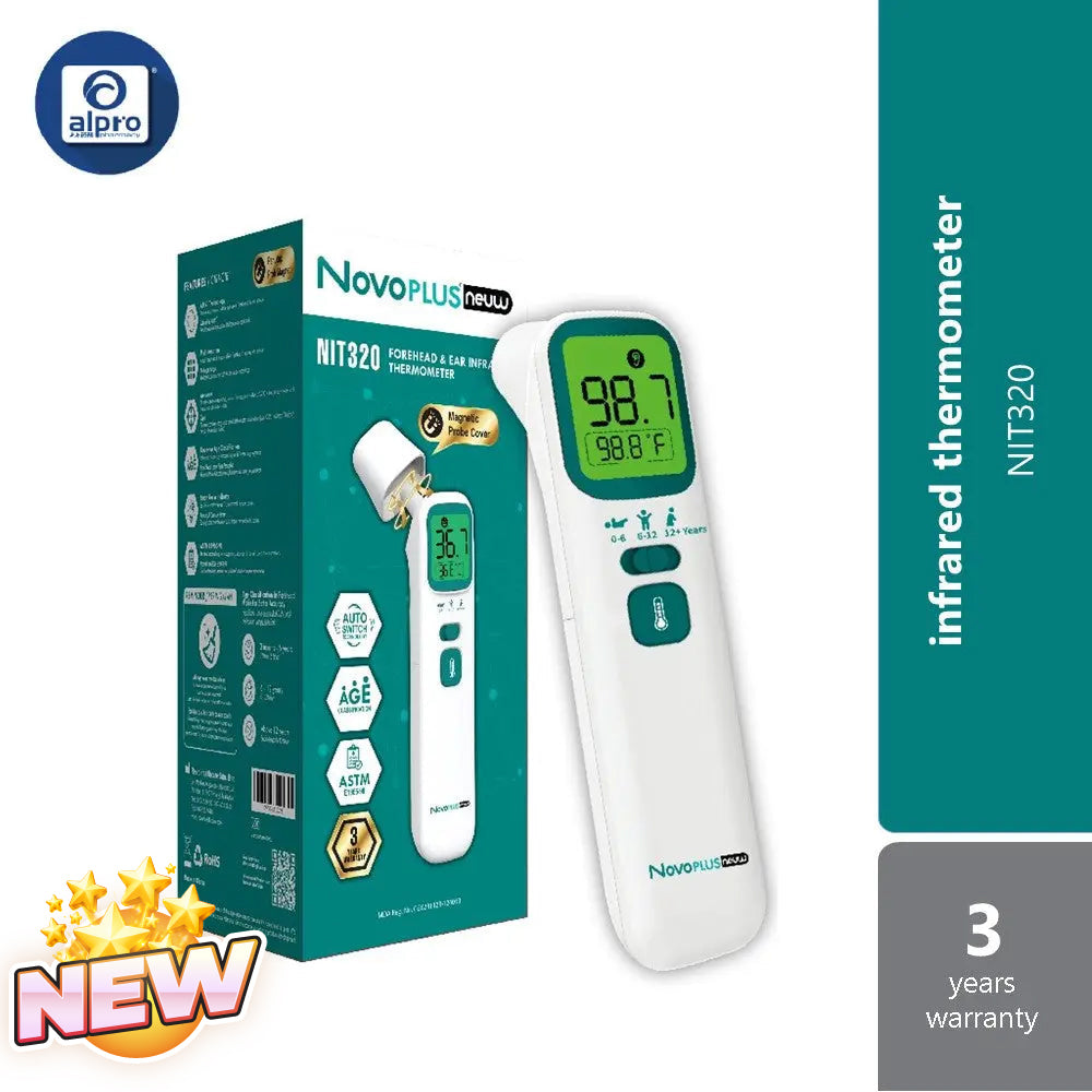 Novoplus NIT 320 Forehead and Ear Infrared Thermometer | 3 Years Warranty Novoplus