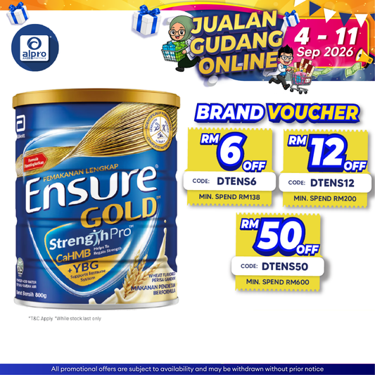 Abbott Ensure Gold Wheat YBG (Yeast Beta Glucan) 800g | Improved Formula Ensure