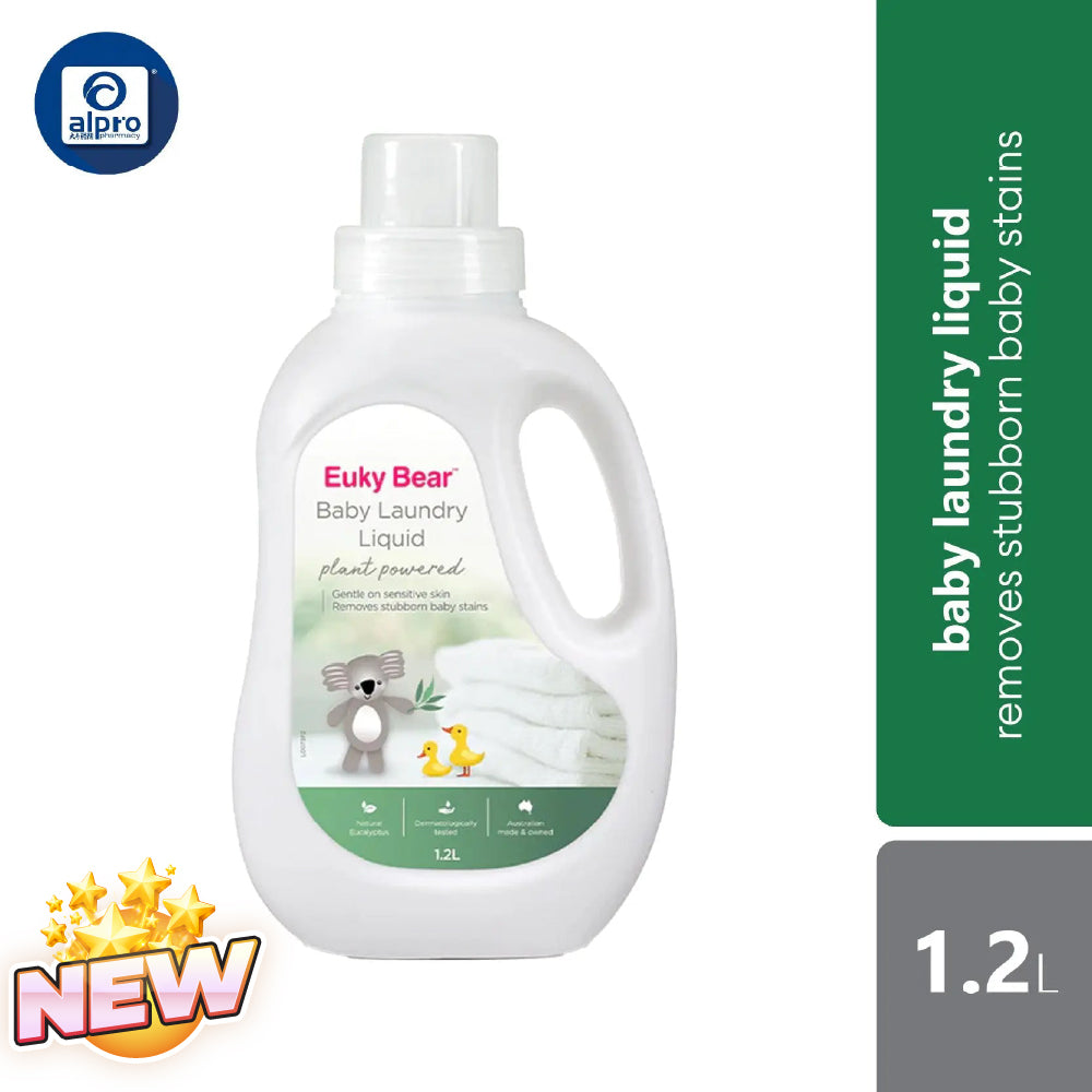 Euky Bear Baby Laundry Liquid 1.2l | Gentle On Sensitive Skin Euky Bear