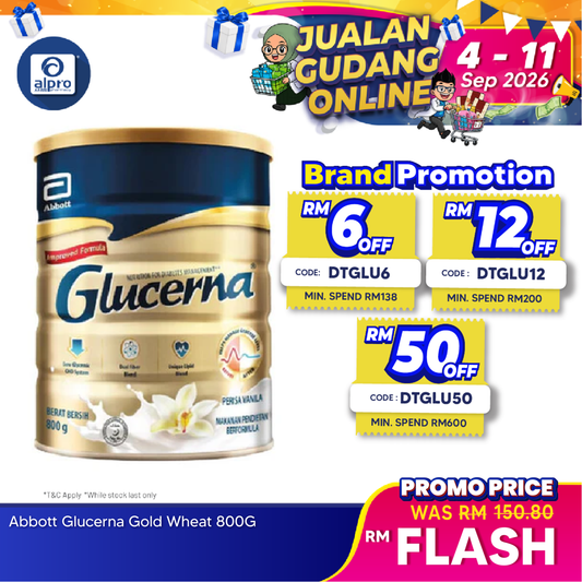 Abbott Glucerna Gold Vanilla 800g | Diabetes Formula Glucerna