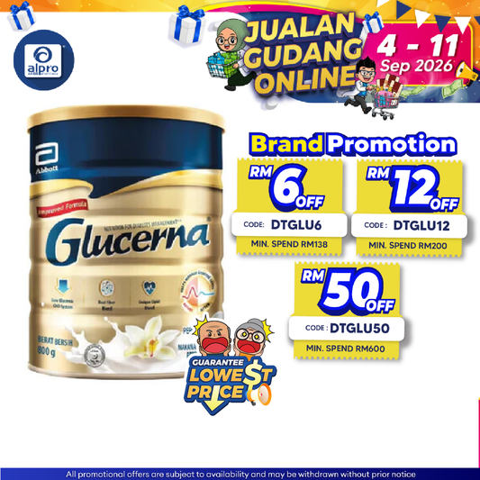 Abbott Glucerna Gold Vanilla 800g | Diabetes Formula Glucerna