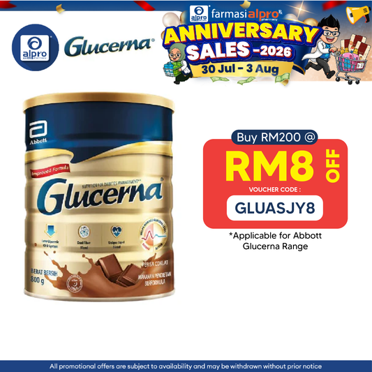Abbott Glucerna Gold Chocolate 800g | Diabetes Formula Glucerna