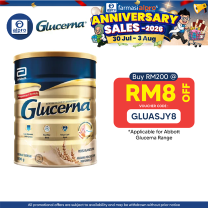 Abbott Glucerna Gold Wheat 800g | Helps Support Your Blood Glucose Management Glucerna