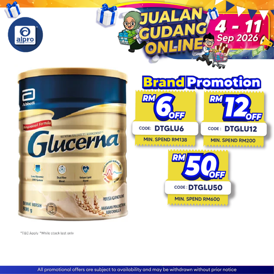 Abbott Glucerna Gold Wheat 800g | Helps Support Your Blood Glucose Management Glucerna