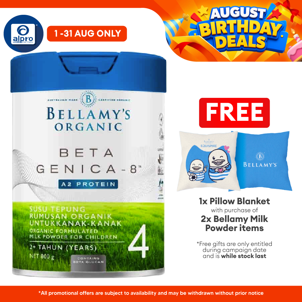 Bellamy's Beta Genica-8 Stage 4 Junior Milk Drinks (800g) | For 2+ Years Of Age BELLAMY'S