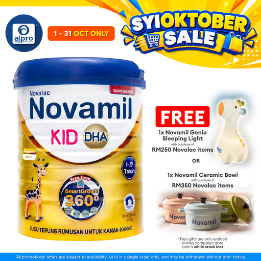 Novalac Novamil Kid DHA 1-10 Tahun 800g | Without Sucrose