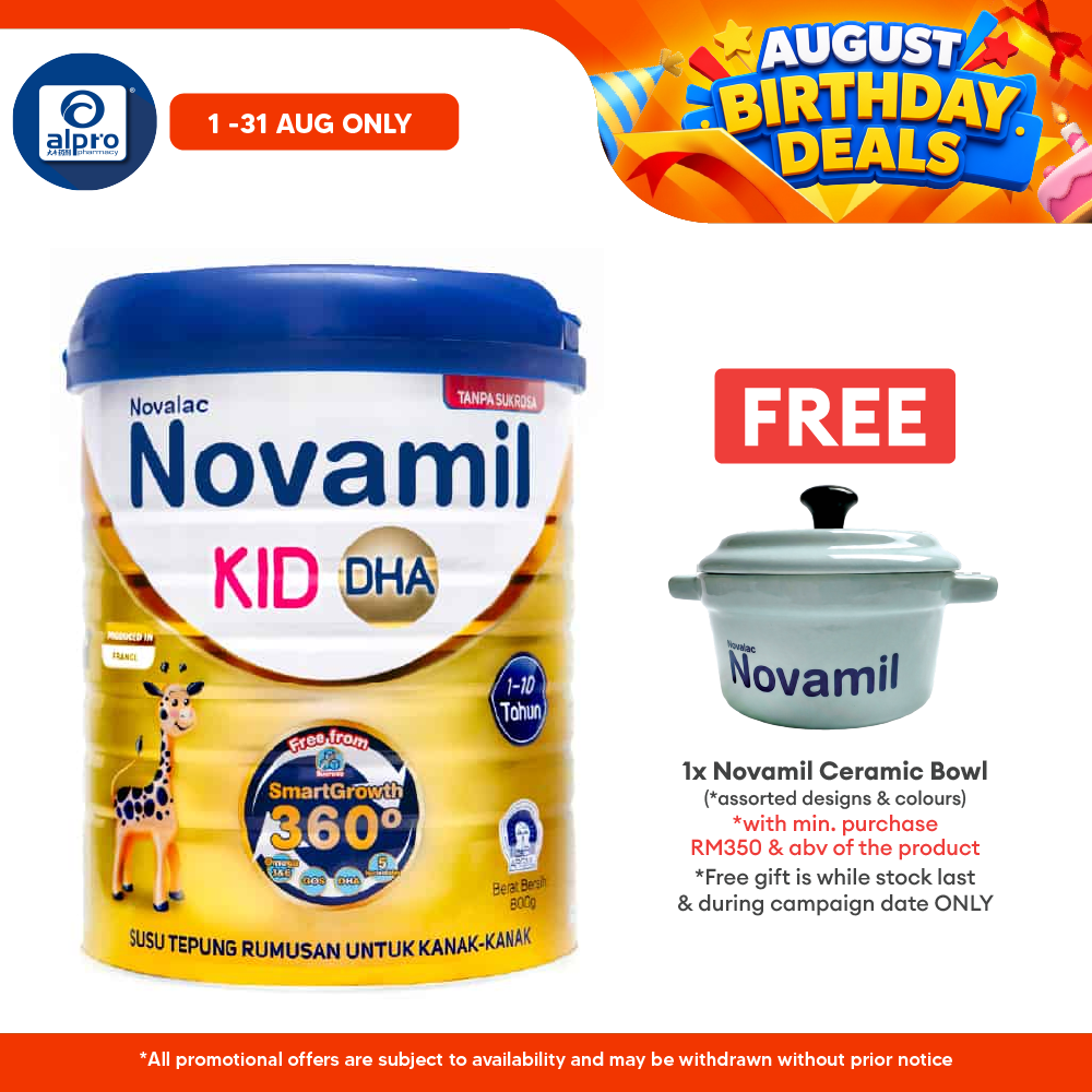 Novalac Novamil Kid DHA 1-10 Tahun 800g | Without Sucrose Novalac