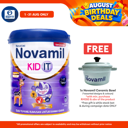 Novalac Novamil Kid IT 800g | With SmartGut360° & 30 Essential Nutrients with Omega 3 & Omega 6 Novalac