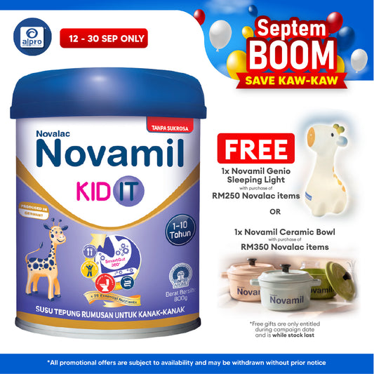 Novalac Novamil Kid IT 800g | With SmartGut360° & 30 Essential Nutrients with Omega 3 & Omega 6
