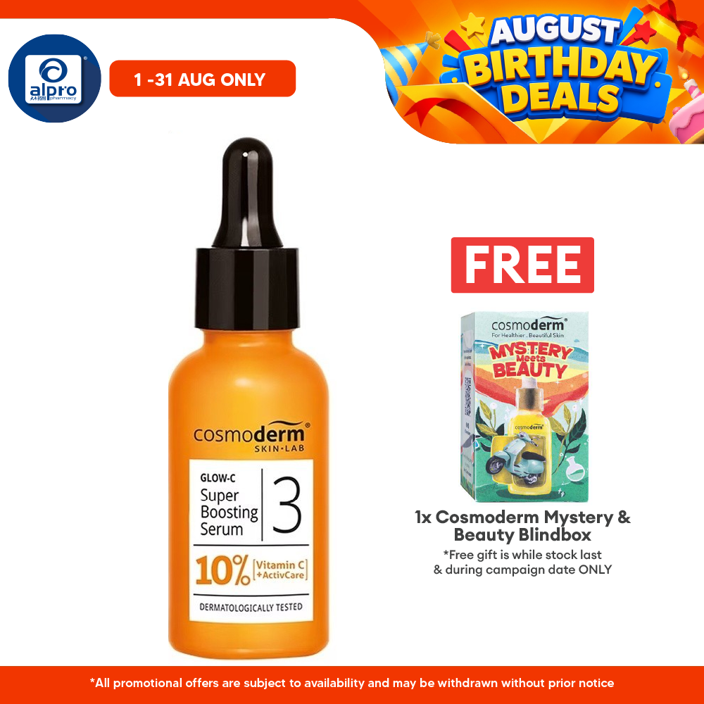 COSMODERM GLOW-C SUPER BOOSTING SERUM 15ML Cosmoderm