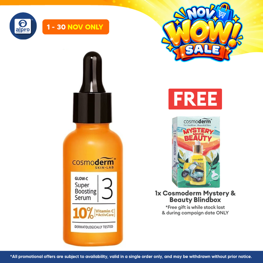 COSMODERM GLOW-C SUPER BOOSTING SERUM 15ML