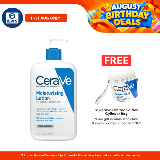 Cerave Daily Moist Lotion 473ml | Helps Hydrate The Skin Cerave