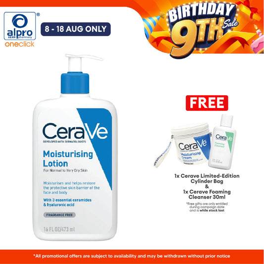 Cerave Daily Moist Lotion 473ml | Helps Hydrate The Skin Cerave