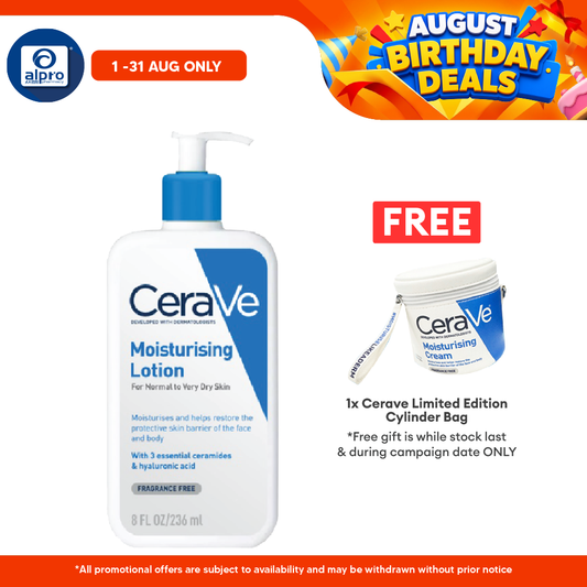 Cerave Daily Moist Lotion 236ml | Helps Hydrate The Skin Cerave