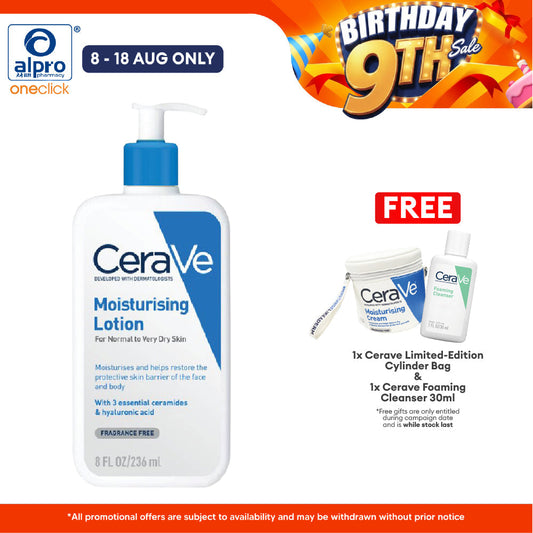 Cerave Daily Moist Lotion 236ml | Helps Hydrate The Skin Cerave
