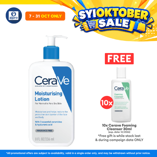 Cerave Daily Moist Lotion 236ml | Helps Hydrate The Skin