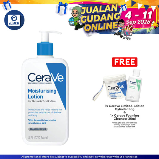 Cerave Daily Moist Lotion 236ml | Helps Hydrate The Skin Cerave