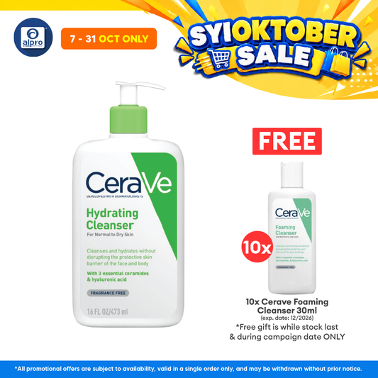 Cerave Hydrating Cleanser 473ml | Cleanses And Hydrates