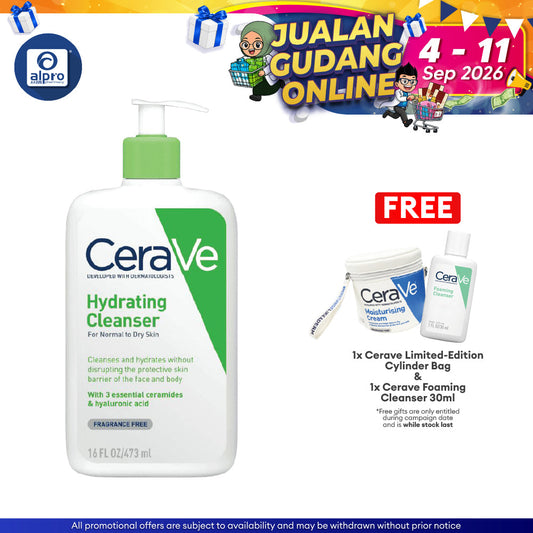 Cerave Hydrating Cleanser 473ml | Cleanses And Hydrates Cerave