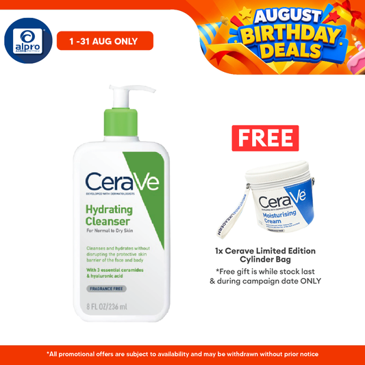 Cerave Hydrating Cleanser 236ml | Cleanses And Hydrates Cerave