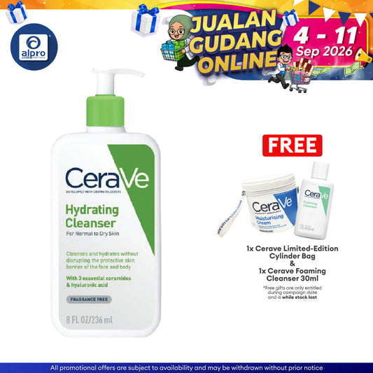 Cerave Hydrating Cleanser 236ml | Cleanses And Hydrates Cerave
