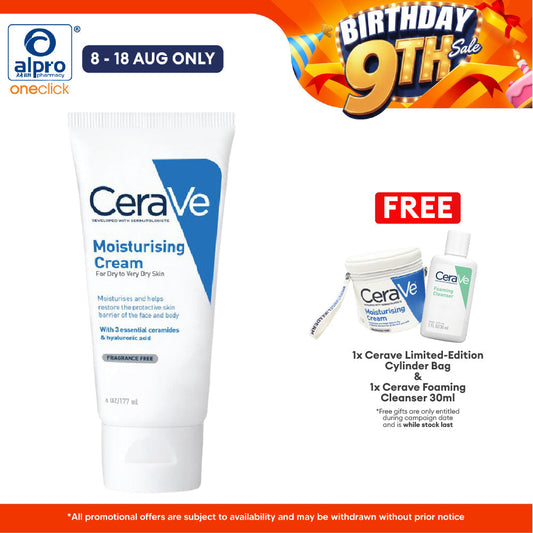 Cerave Moisturizing Cream 177ml | Restore The Look And Feel Of Smooth Cerave