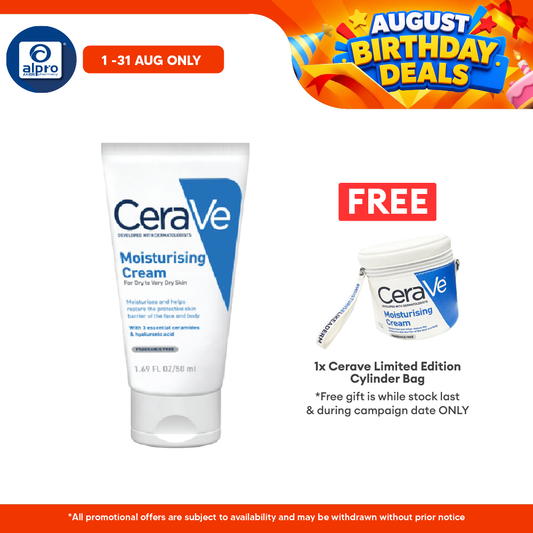 Cerave Moisturizing Cream 50ml | Restore The Look And Feel Of Smooth Cerave