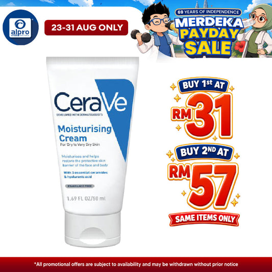 Cerave Moisturizing Cream 50ml | Restore The Look And Feel Of Smooth Cerave