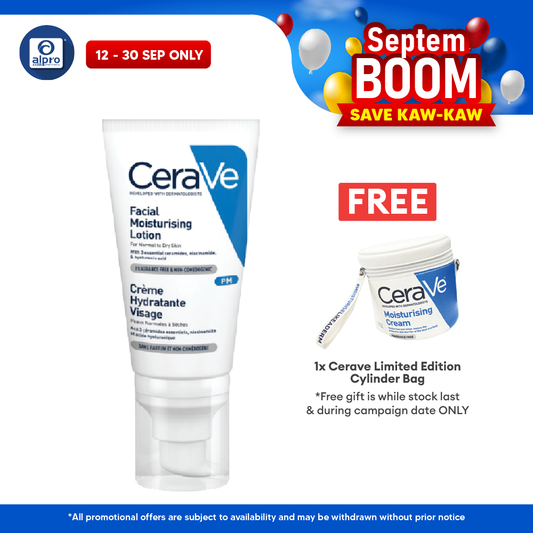 Cerave PM Facial Moisturizer Lotion 52ml | Helps Restore Skin's Protective Barrier