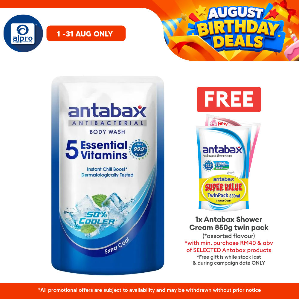 Antabax Shower Cream Cool 850ml | Revitalized & Cool Antabax