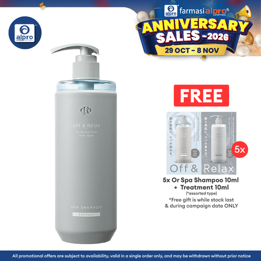 Off & Relax Spa Shampoo Refresh Cassis & Muguet Scent 460ml | Refreshing