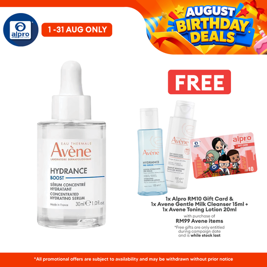 Avene Hydrance Boost Concentrated Hydrating Serum 30ml | Minimize Redness & Inflammation Avene