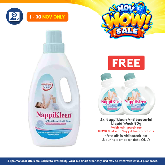 Nappikleen Anti-Bacterial Wash 1kg | Kills 99.9% of Bacteria