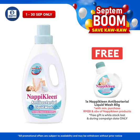 Nappikleen Anti-Bacterial LIiquid Wash 1.85kg | Kills 99.9% of Bacteria Nappikleen