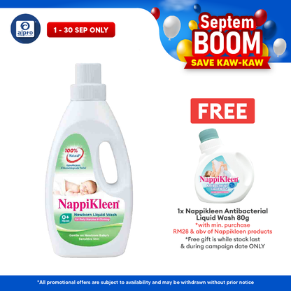 Nappikleen New Born Liquid Wash 1kg | For Baby Napples & Clothing Nappikleen