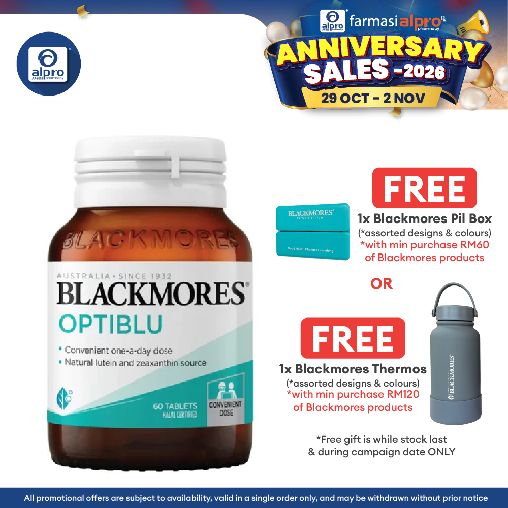 Blackmores Optiblu Tabs 60s | Promotes Healthy Eye Function