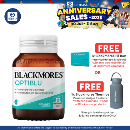 Blackmores Optiblu Tabs 60s | Promotes Healthy Eye Function Blackmores