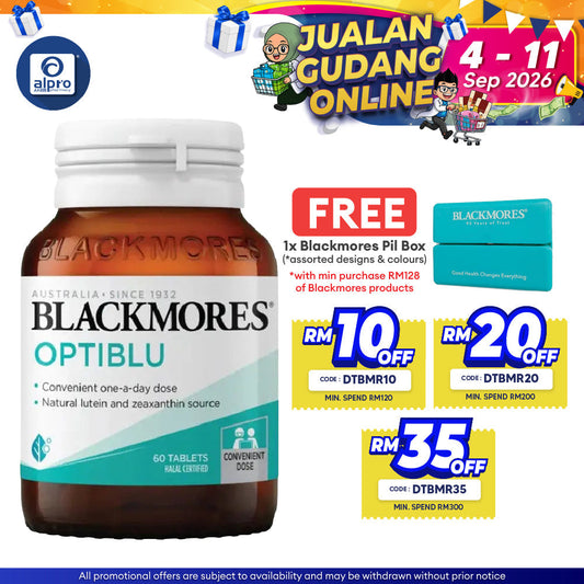 Blackmores Optiblu Tabs 60s | Promotes Healthy Eye Function Blackmores