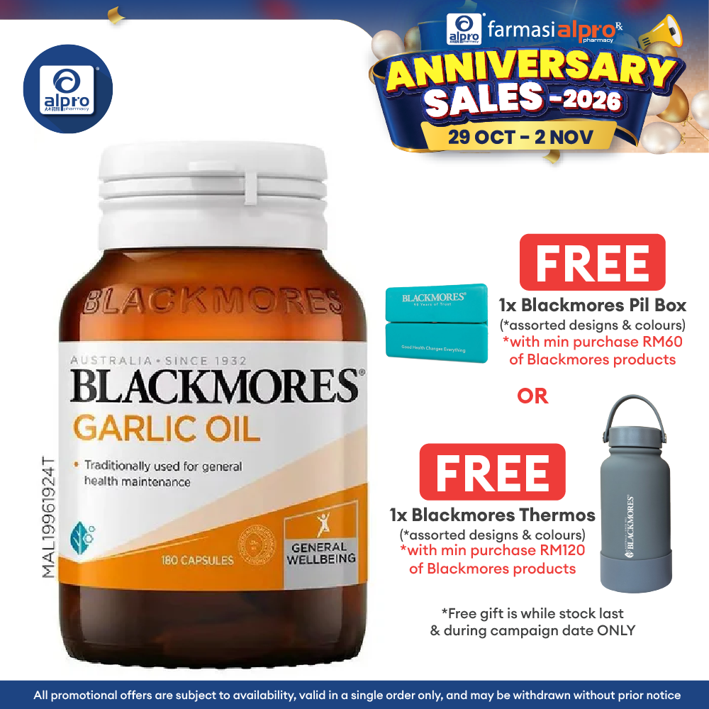 Blackmores Garlic Oil 180s | Cardiovascular Support