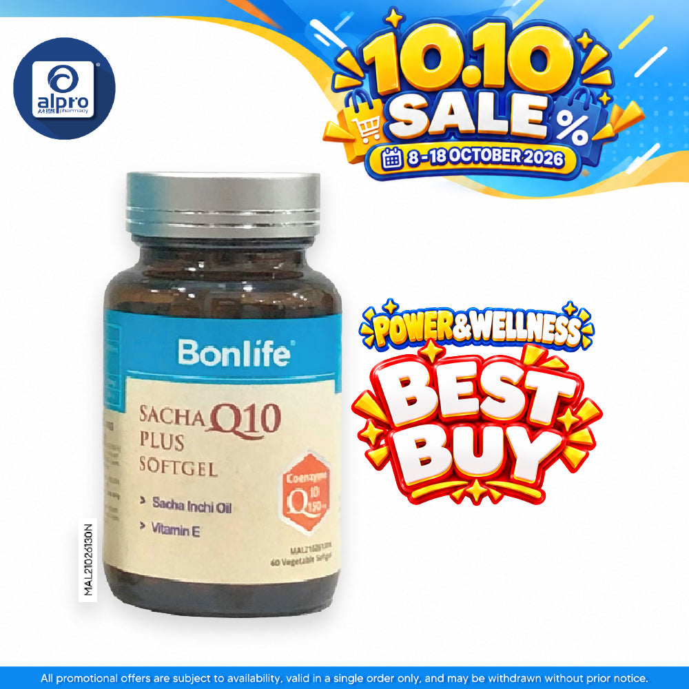 Bonlife Sacha Inchi Coenzyme Q10 Plus Softgel 60s | Daily Wellness Support