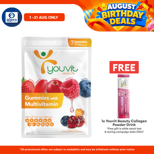 Youvit Adults Multivitamin Gummies Mix Berry | 7s Youvit