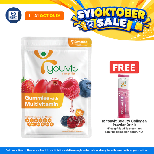 Youvit Adults Multivitamin Gummies Mix Berry | 7s