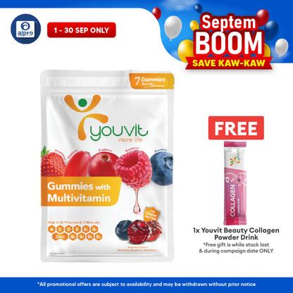 Youvit Adults Multivitamin Gummies Mix Berry | 7s Youvit