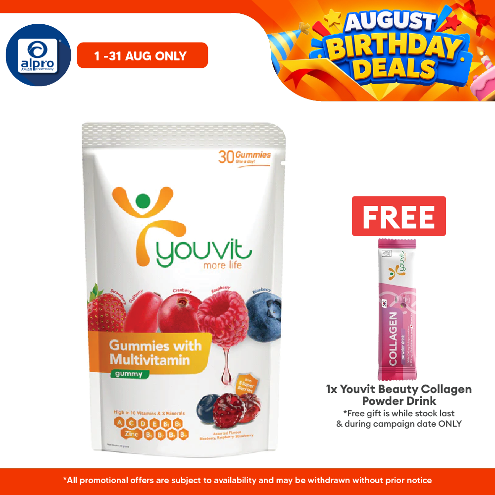 Youvit Adults Multivitamin Gummies Mix Berry |  30s Youvit