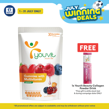 Youvit Adults Multivitamin Gummies Mix Berry |  30s Youvit