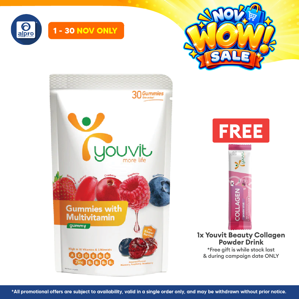 Youvit Adults Multivitamin Gummies Mix Berry |  30s