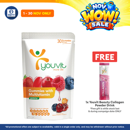 Youvit Adults Multivitamin Gummies Mix Berry |  30s
